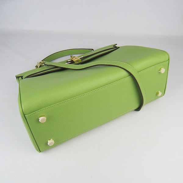 High Quality Hermes Kelly 35CM Togo Leather Bag Green 6308